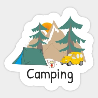 Camping Sticker